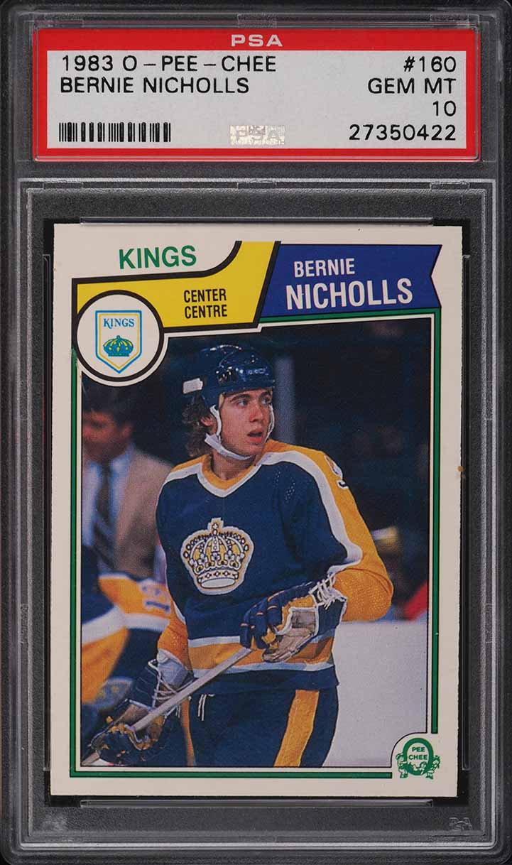 1983 O-Pee-Chee Hockey Bernie Nicholls ROOKIE #160 PSA 10 GEM MINT