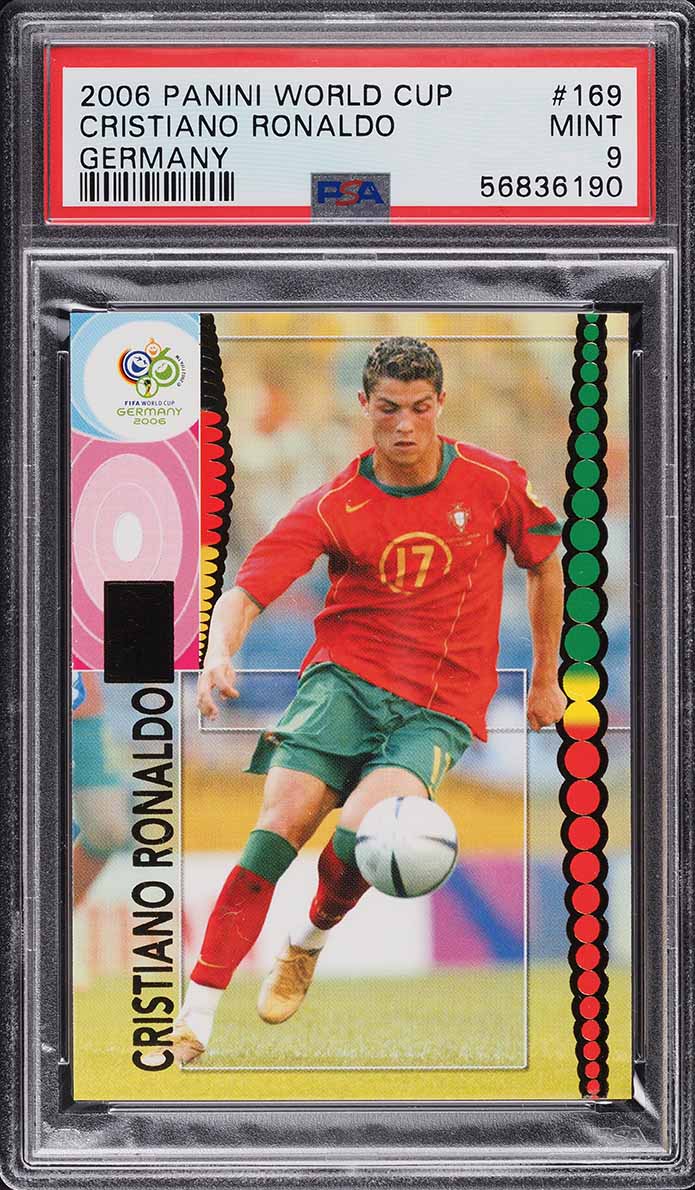 2006 WORLD CUP #169 クリスティアーノ・ロナウド PSA8 2006 Panini World Cup Germany Cristiano Ronaldo #169 PSA 8 NM-MT