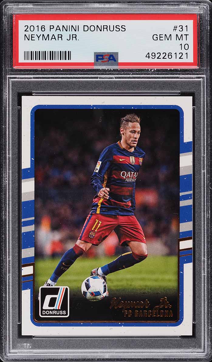 2016 Donruss Soccer Neymar Jr. #31 PSA 10 GEM MINT