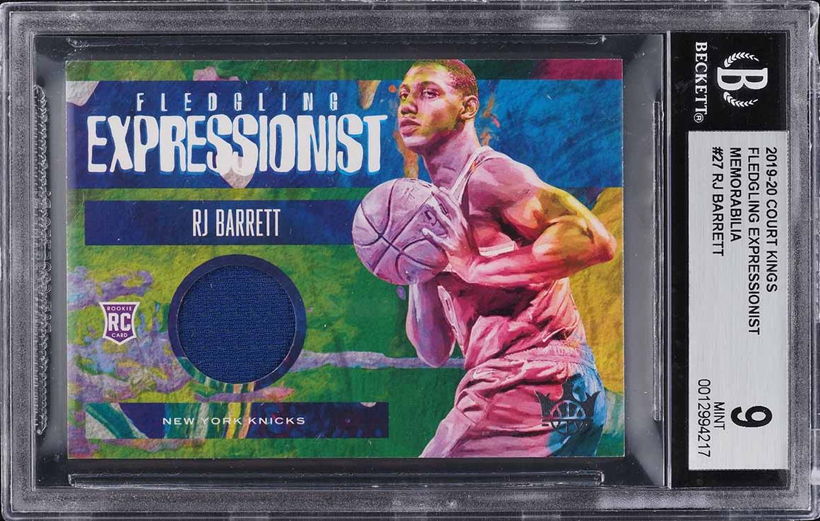 2019 Panini Contenders Optic Gold RJ Barrett ROOKIE AUTO 1/10 #113