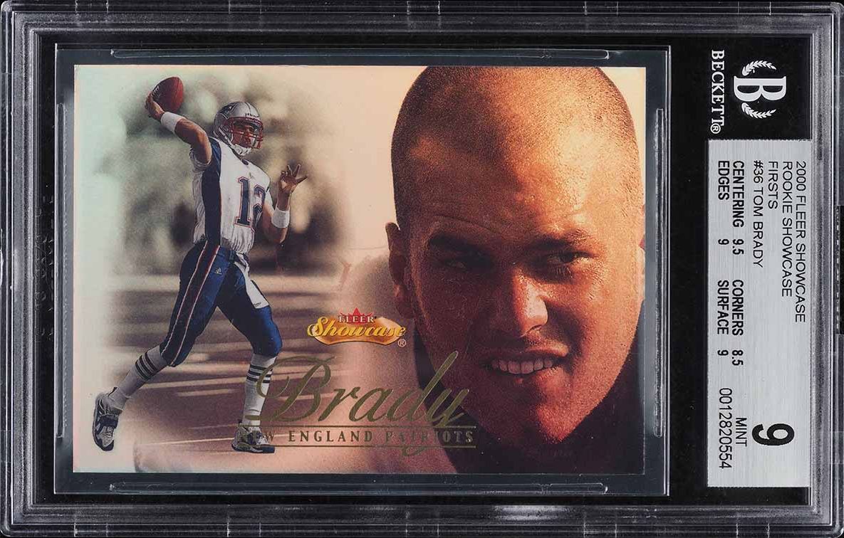 2000 Fleer Showcase Firsts Tom Brady ROOKIE /250 #36 BGS 9 MINT