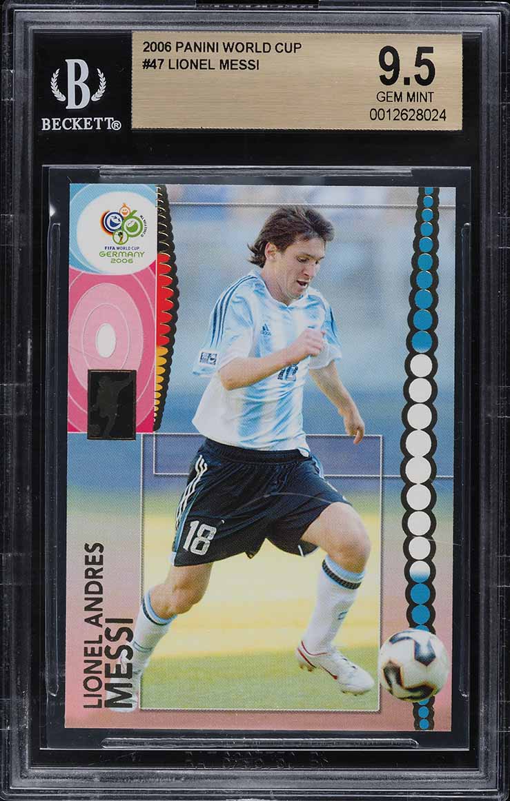 2006 Panini World Cup Germany Lionel Messi #47 BGS 9.5 GEM MINT on