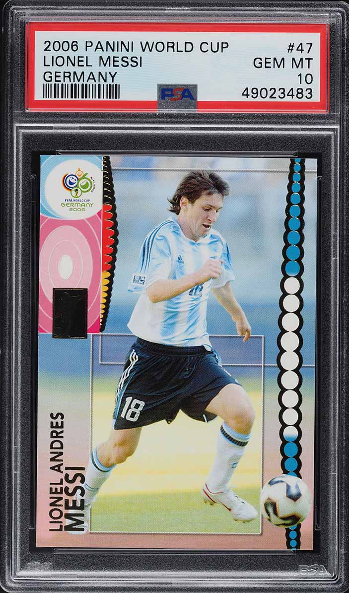 2006 Panini World Cup Germany Lionel Messi #47 PSA 10 GEM MINT on 
