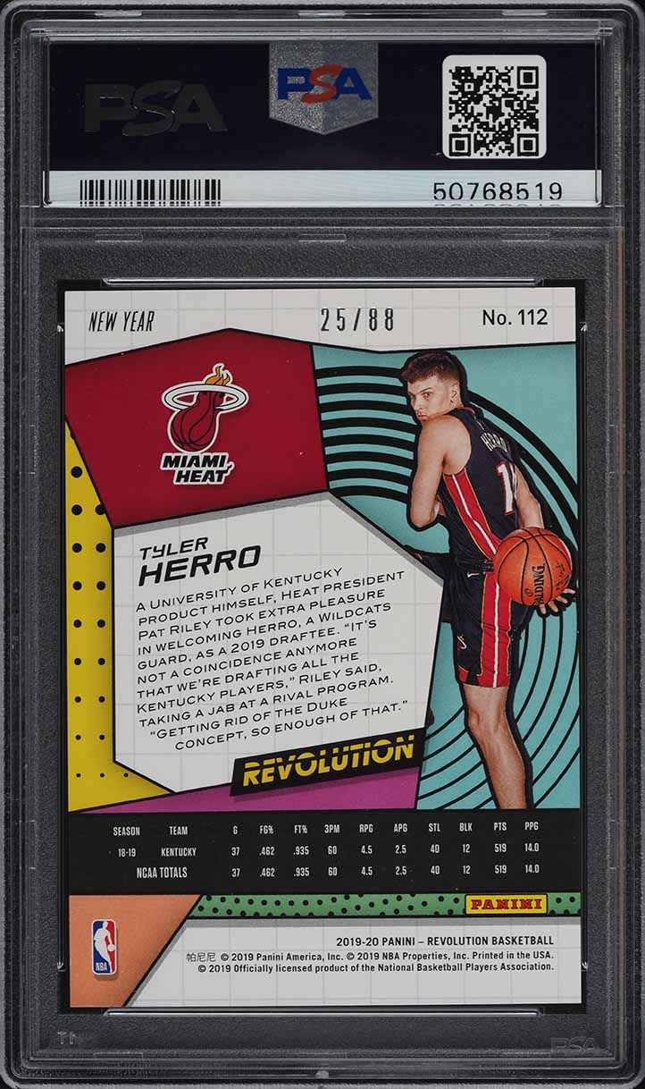 2019 Panini Revolution Chinese New Year Emerald Tyler Herro ROOKIE