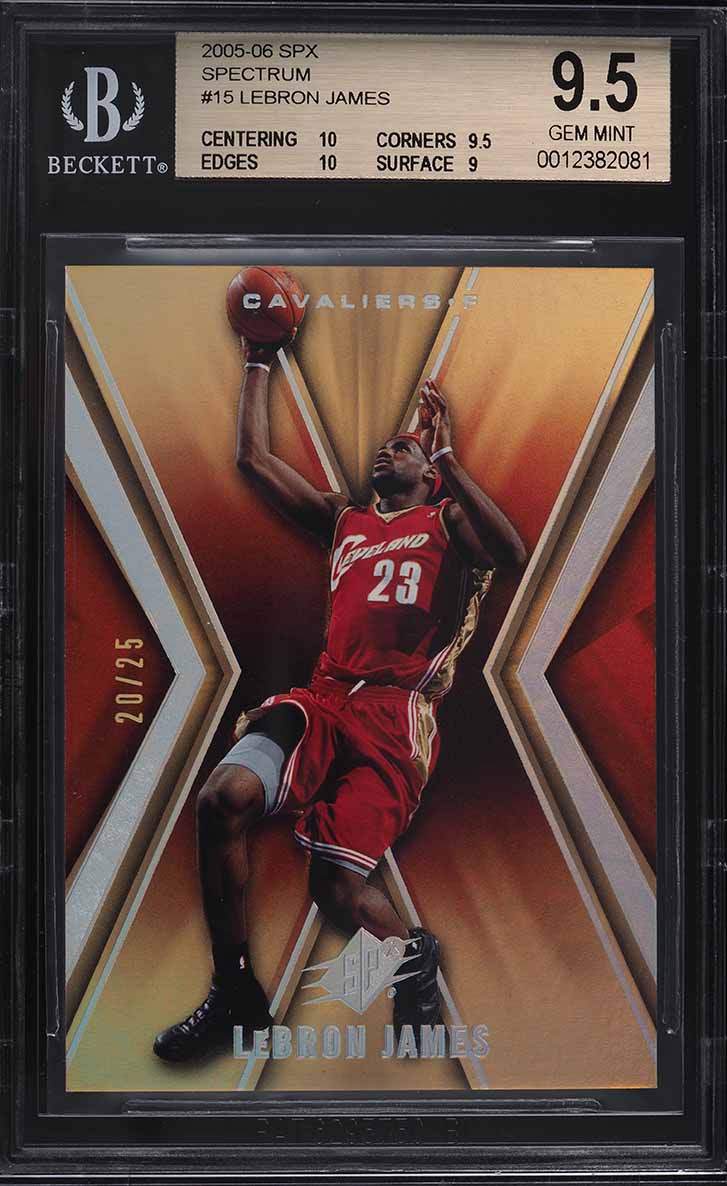 2004 Bowman Chrome Refractor LeBron James /300 #23 BGS 9.5 GEM