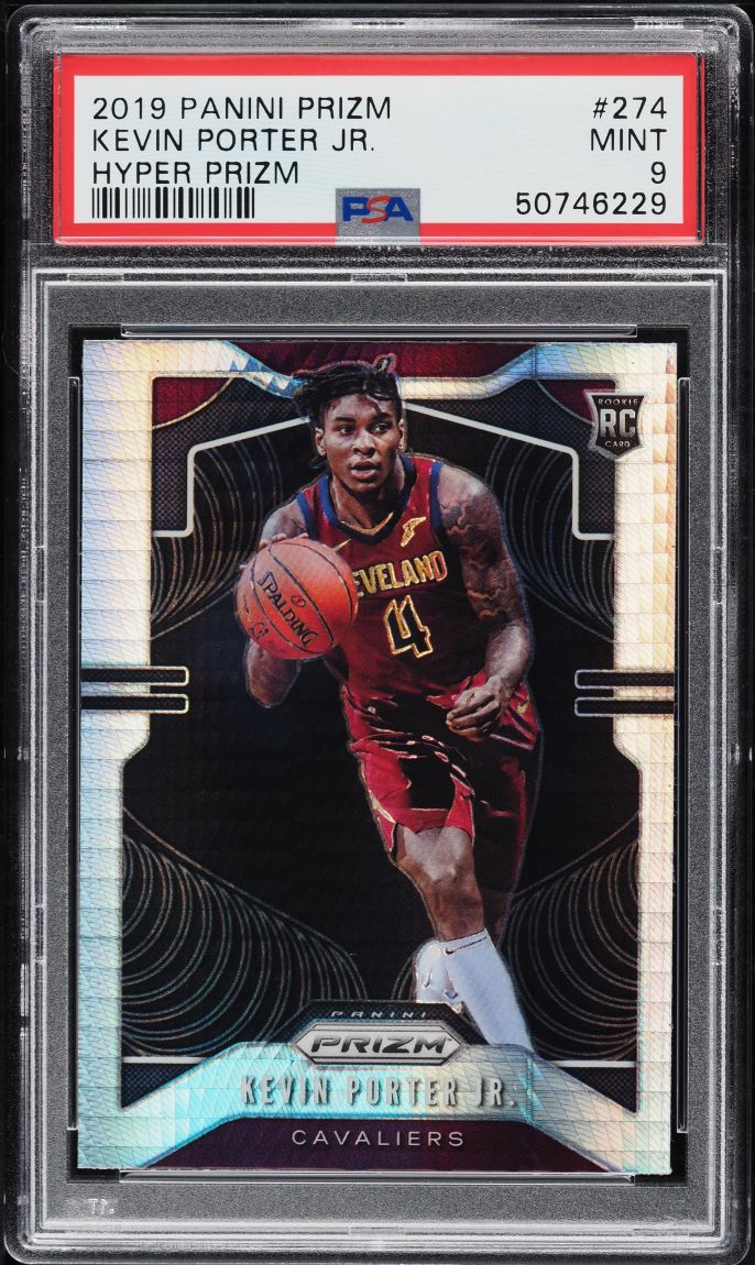 2019 Panini Prizm Hyper Prizms Kevin Porter Jr. ROOKIE #274 PSA 9 MINT
