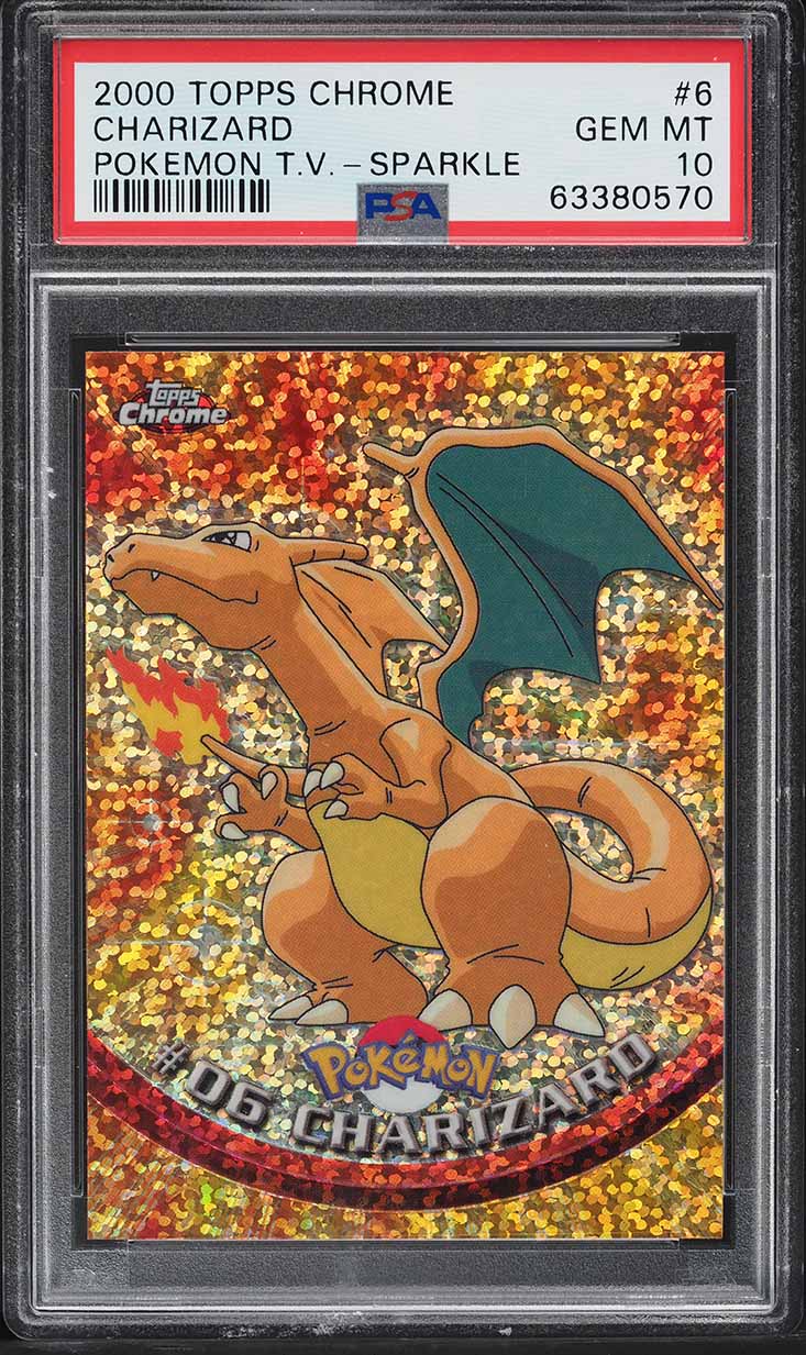 2000 Pokemon Topps Chrome Series 1 Sparkle Charizard #6 PSA 10 GEM
