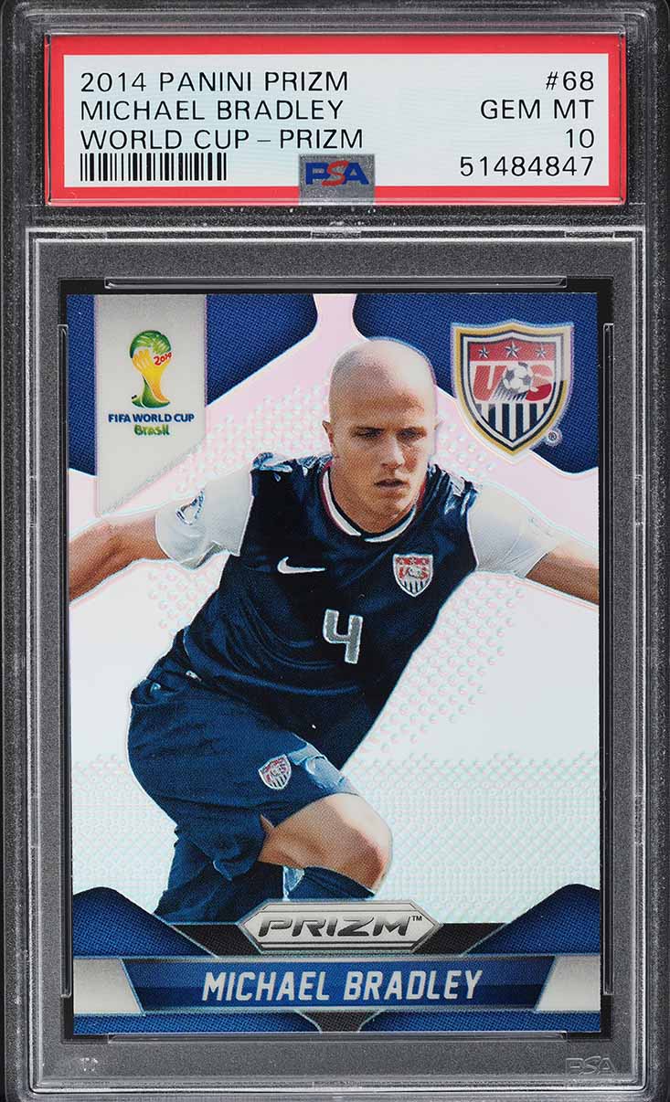 2014 Panini Prizm World Cup Silver Michael Bradley #68 PSA 10 GEM MINT