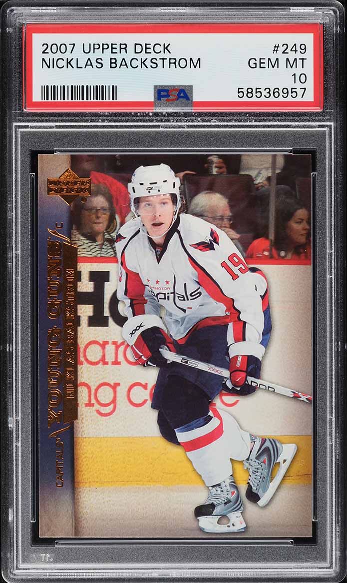 2007 Upper Deck Young Guns Nicklas Backstrom ROOKIE #249 PSA 10 GEM MINT