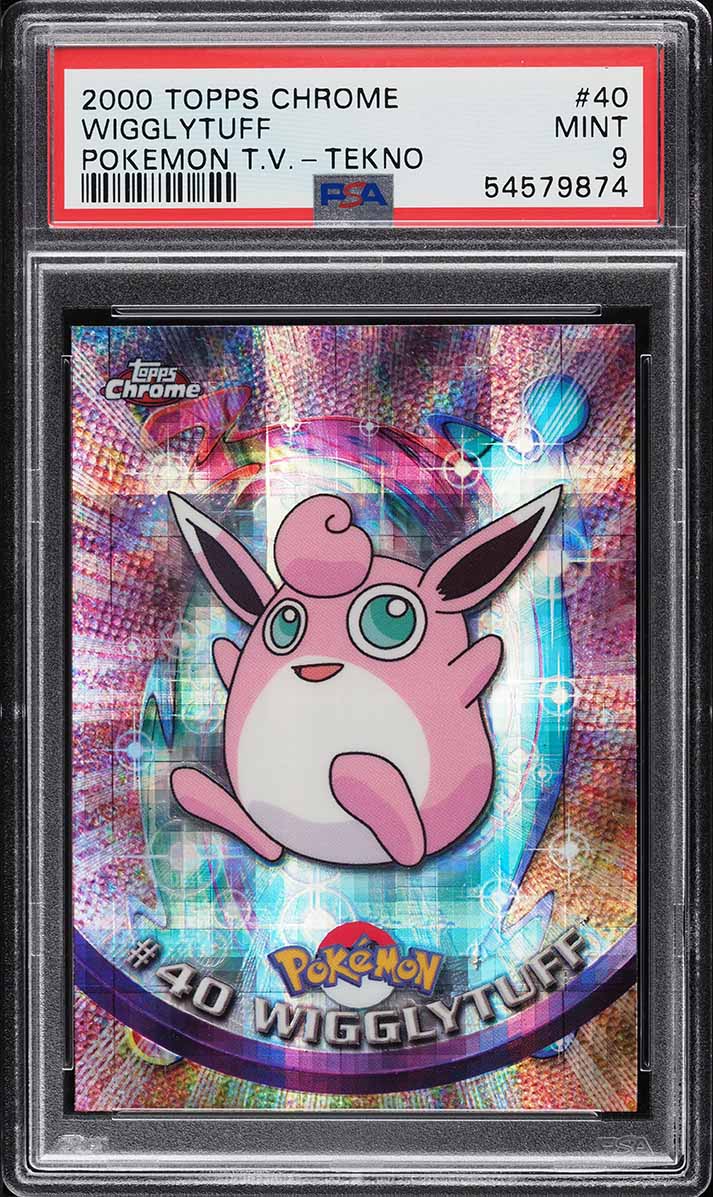 2000 Pokemon Topps Chrome Series 1 Tekno Wigglytuff #40 PSA 9 MINT