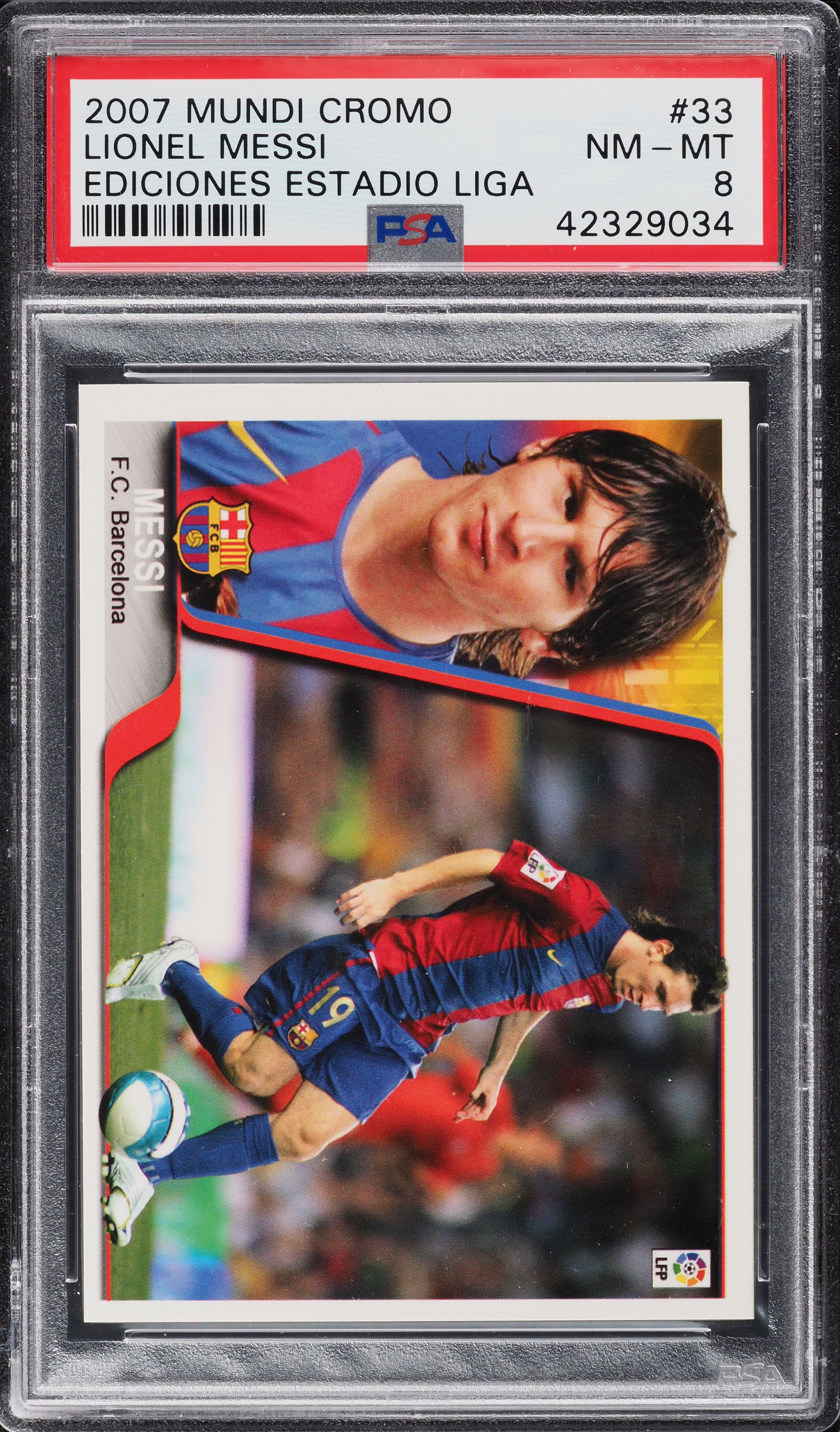 2007 Mundi Cromo Lionel Messi PSA8(メッシ) 2007 Mundi Cromo Lionel Messi PSA8(メッシ) 2007 Mundi Cromo Lionel