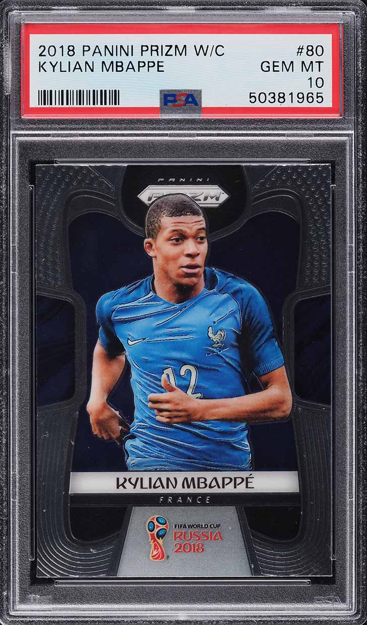 2018 Prizm World Cup Kylian Mbappe Base #80 PSA 10 | Card Ladder