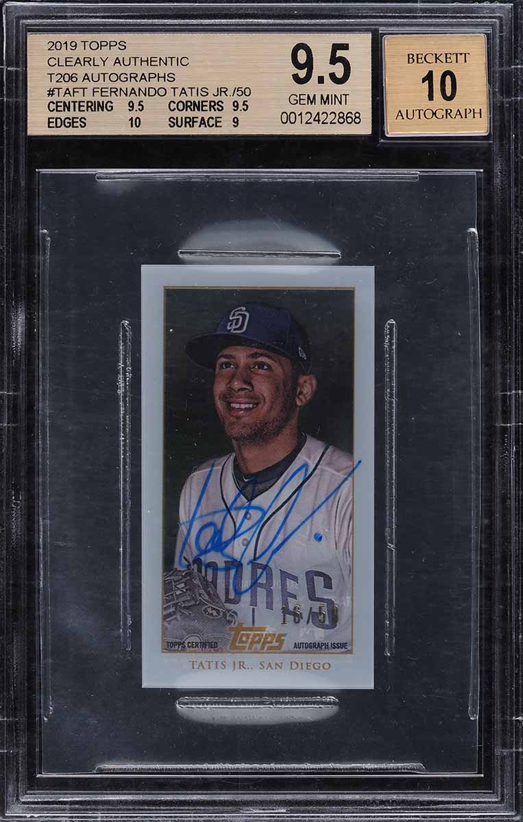 2019 Topps Clearly Authentic T206 Fernando Tatis Jr. ROOKIE RC