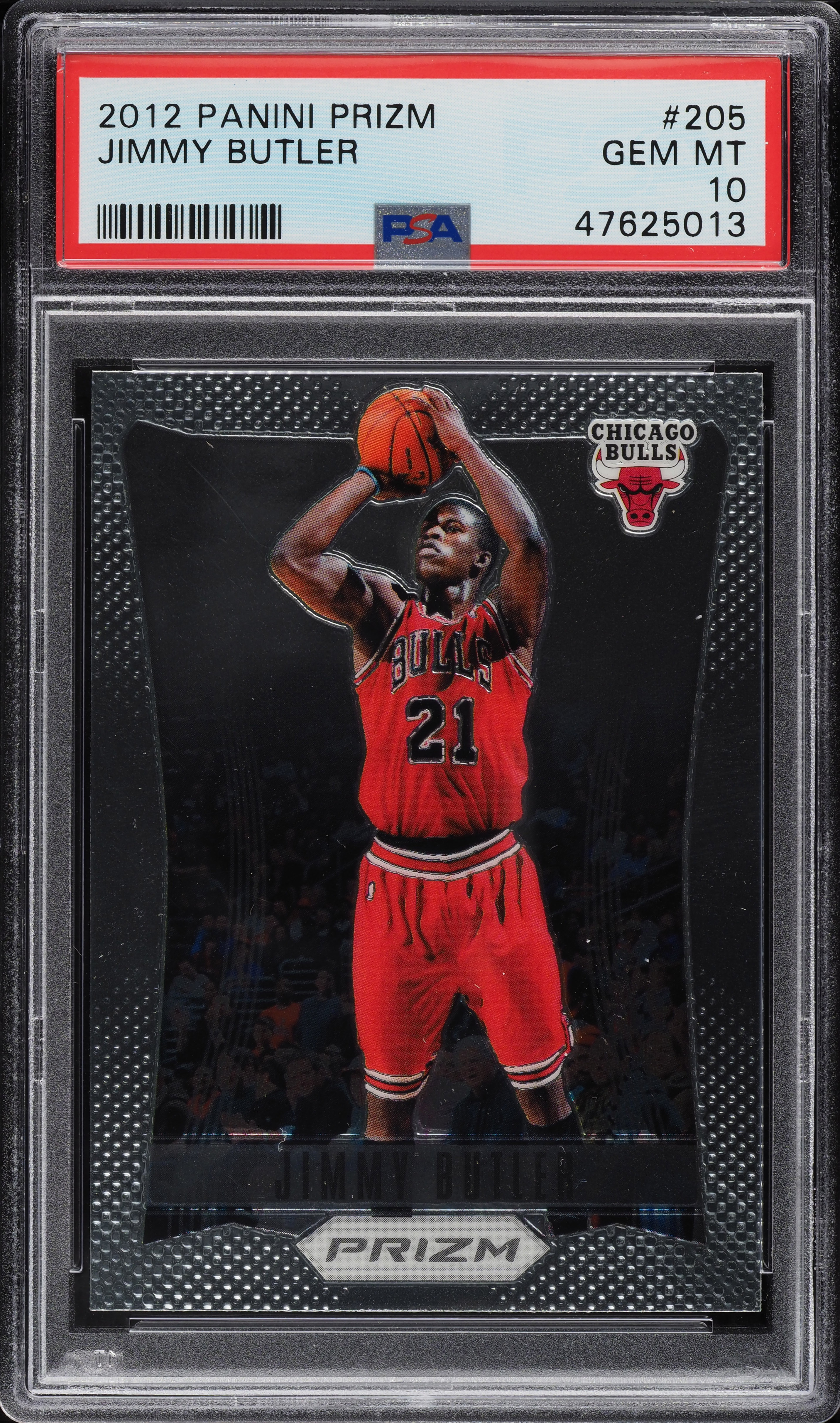 2012 Panini Prizm Jimmy Butler ROOKIE RC #205 PSA 10 GEM MINT on