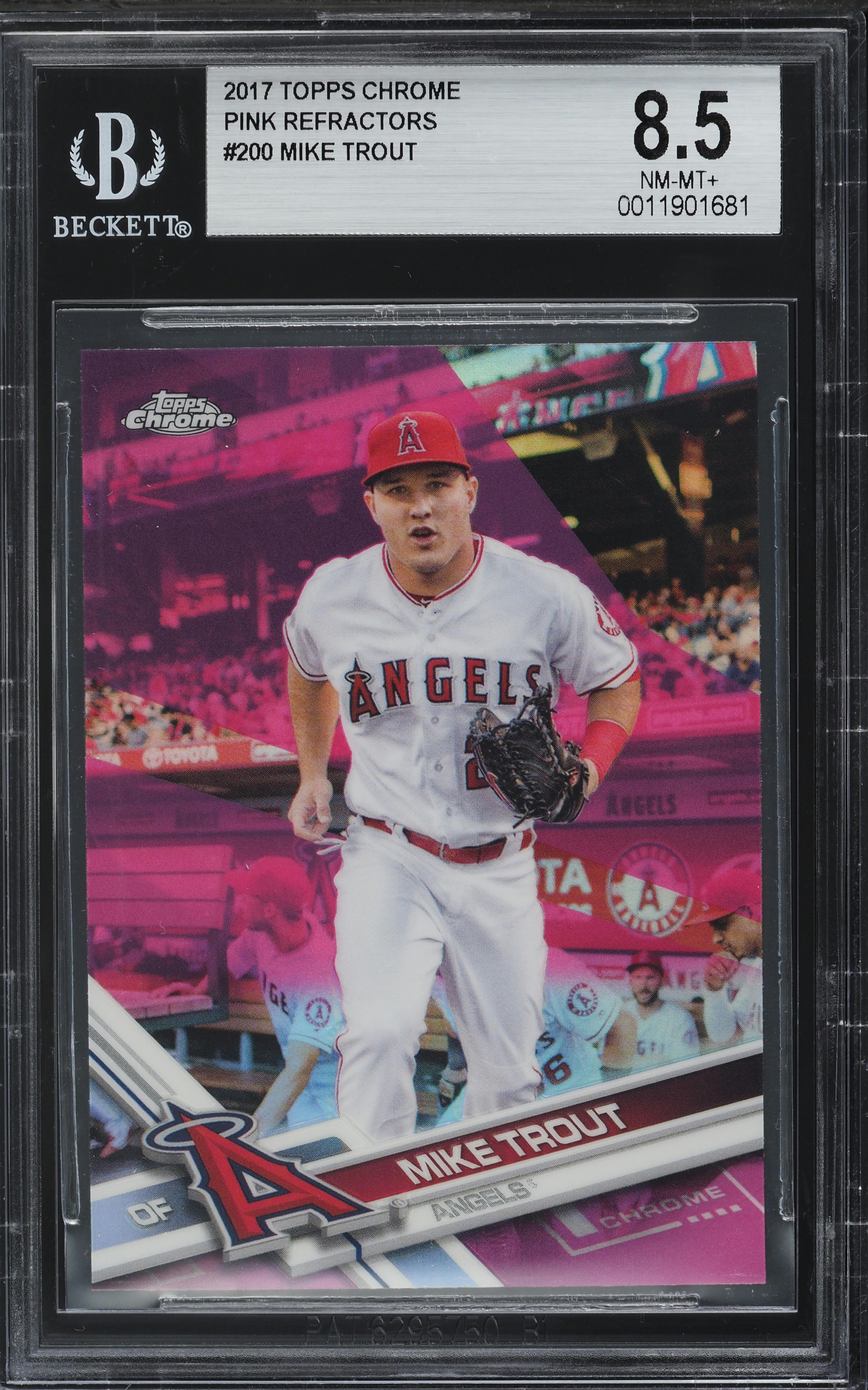 2021 Topps Chrome Pink Refractor Mike Trout #27 PSA 10 GEM MT