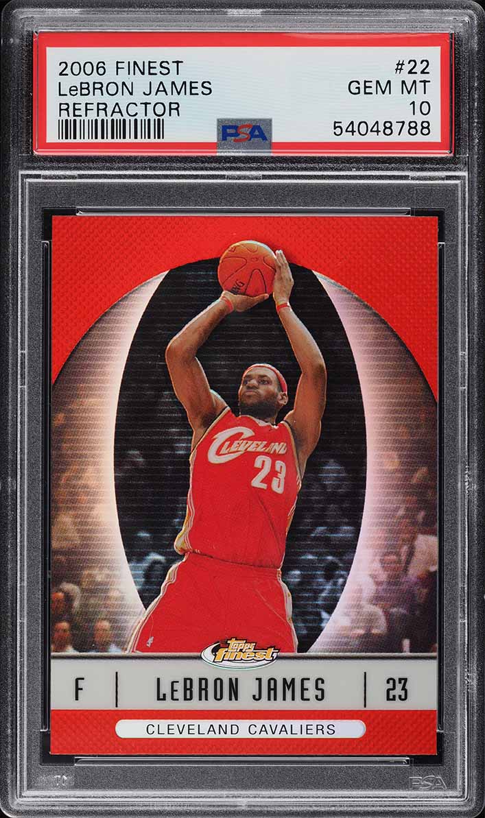 2006 Finest Refractor LeBron James #22 PSA 10 GEM MINT