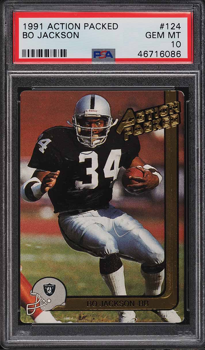 1991 Action Packed Bo Jackson #124 PSA 10 GEM MINT