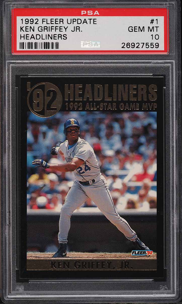1992 Fleer Update Headliners Ken Griffey Jr. #1 PSA 10 GEM MINT