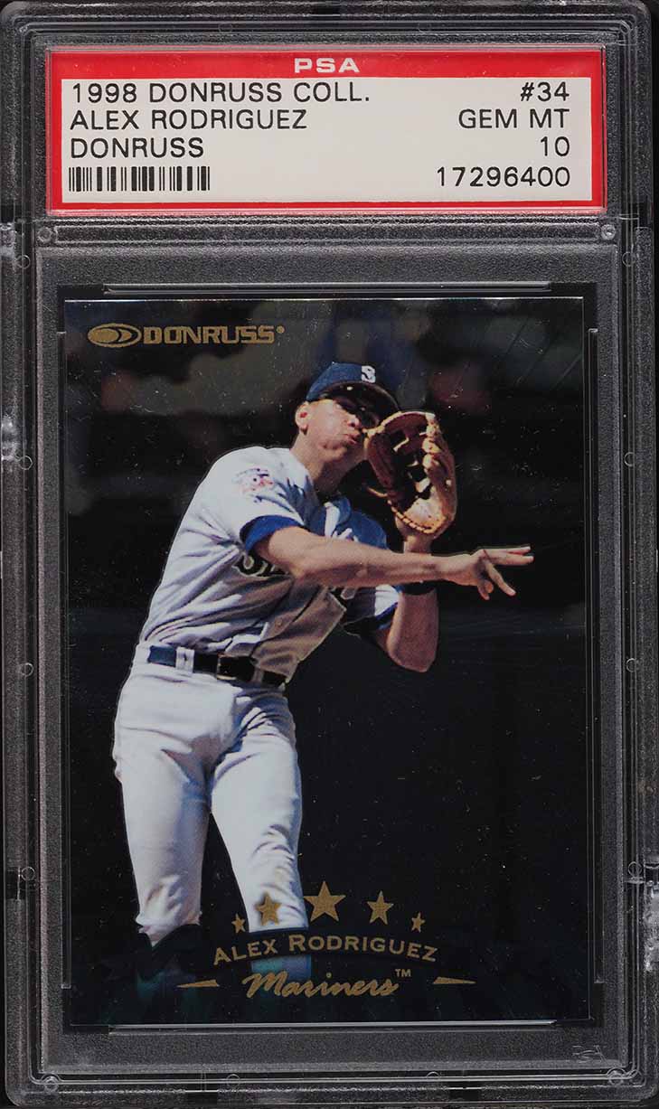 1998 Donruss Collection Alex Rodriguez #34 PSA 10 GEM MINT