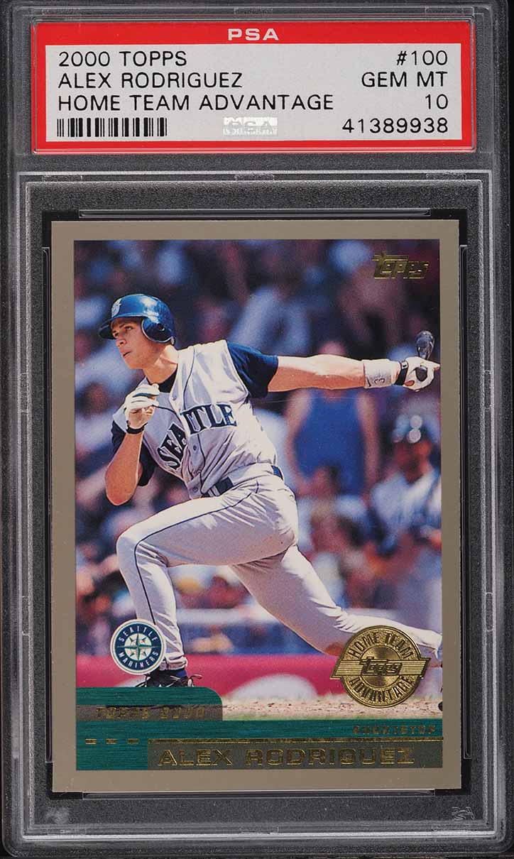 2000 Topps Home Team Advantage Alex Rodriguez #100 PSA 10 GEM MINT