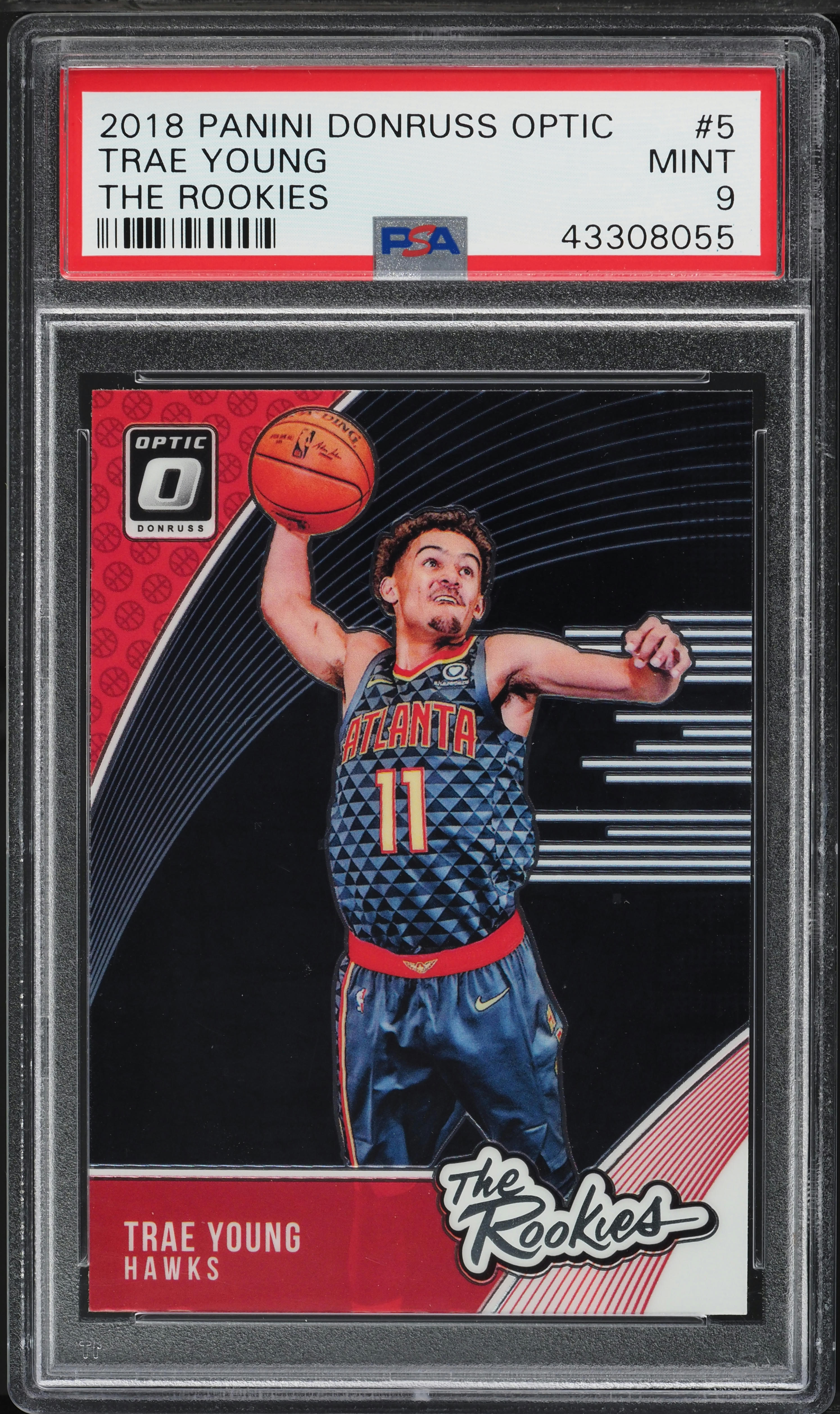2018 Donruss Optic Trae Young ROOKIE #5 PSA 9 MINT on Fanatics Collect