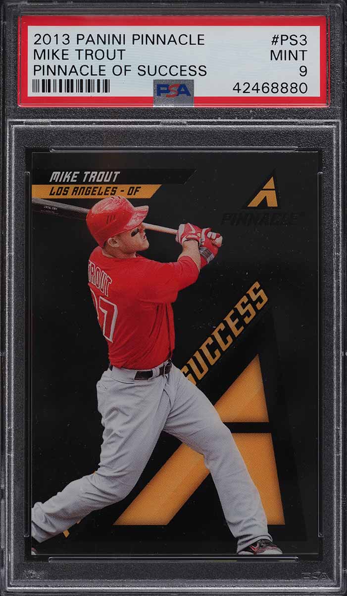 2013 Panini Pinnacle Of Success Mike Trout #PS3 PSA 9 MINT