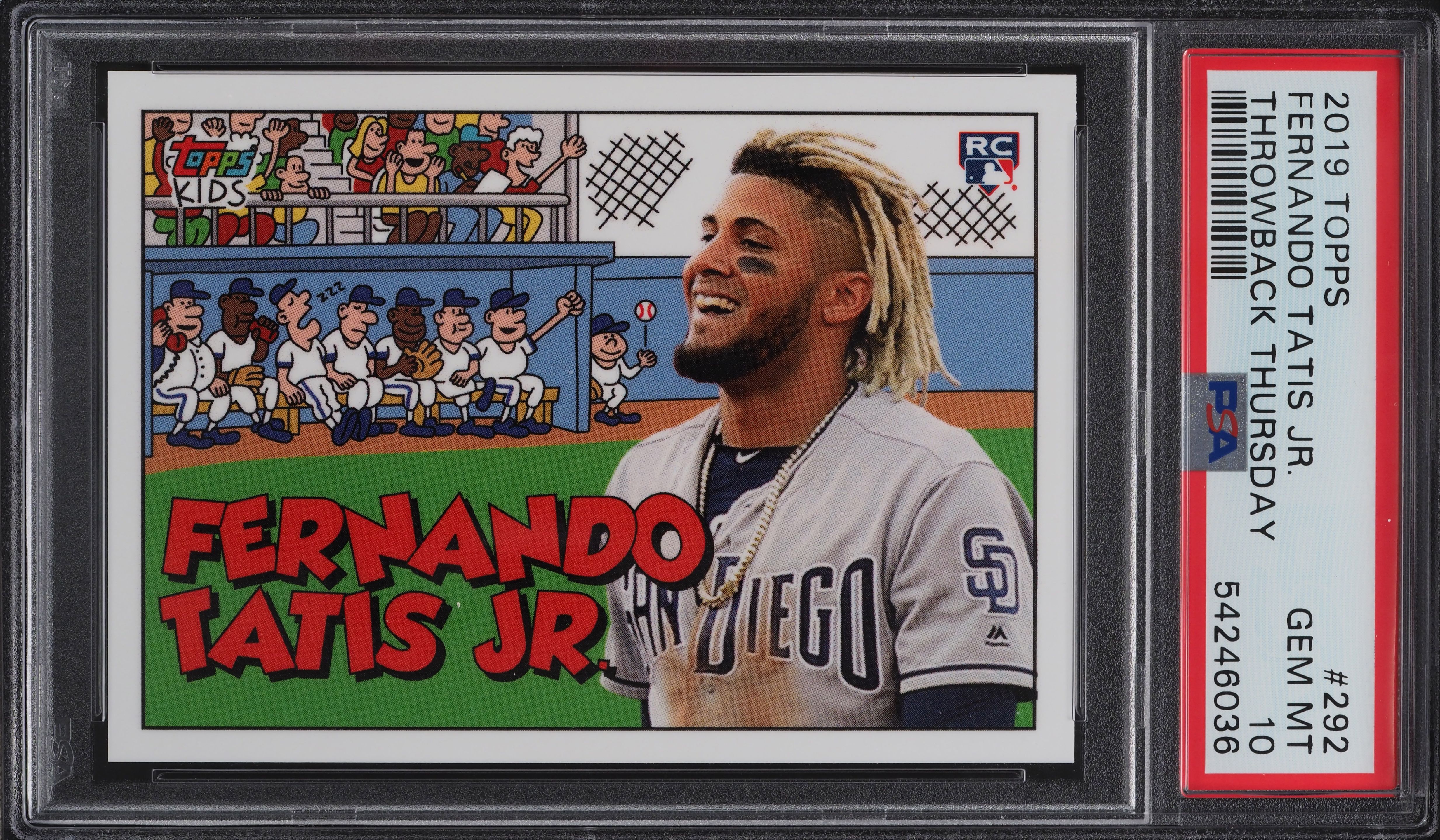 2019 Topps Throwback Thursday Fernando Tatis Jr. ROOKIE RC #292