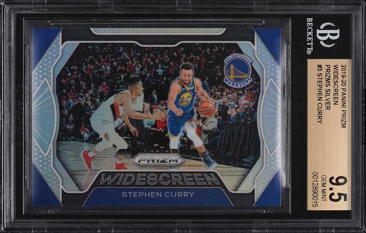 2019 Panini Prizm Widescreen Silver Stephen Curry #3 BGS 9.5 GEM MINT