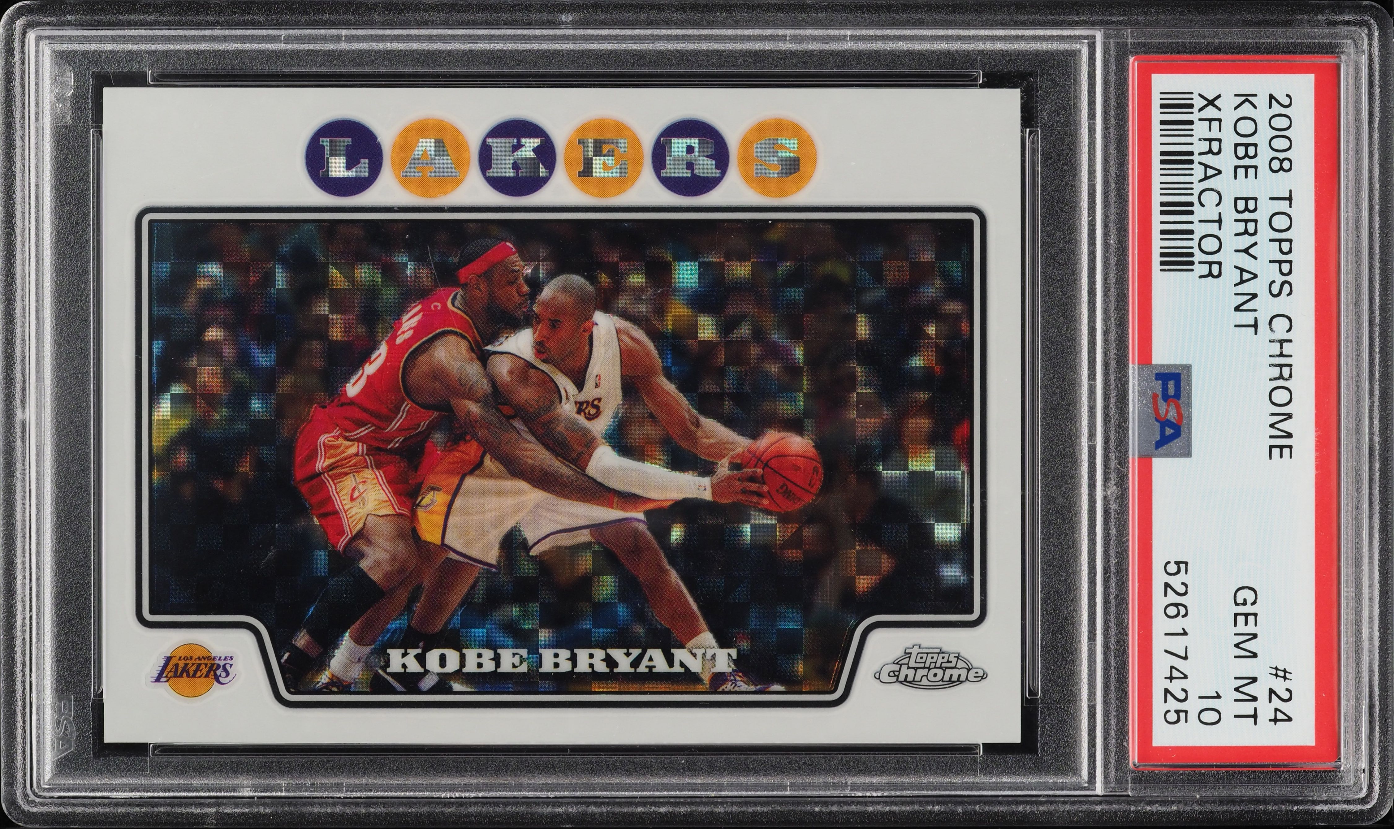 その他 2008 topps Kobe Bryant, lebron James Kobe/LeBron Topps Gold Refractor sets record in PWCC Premier Auction