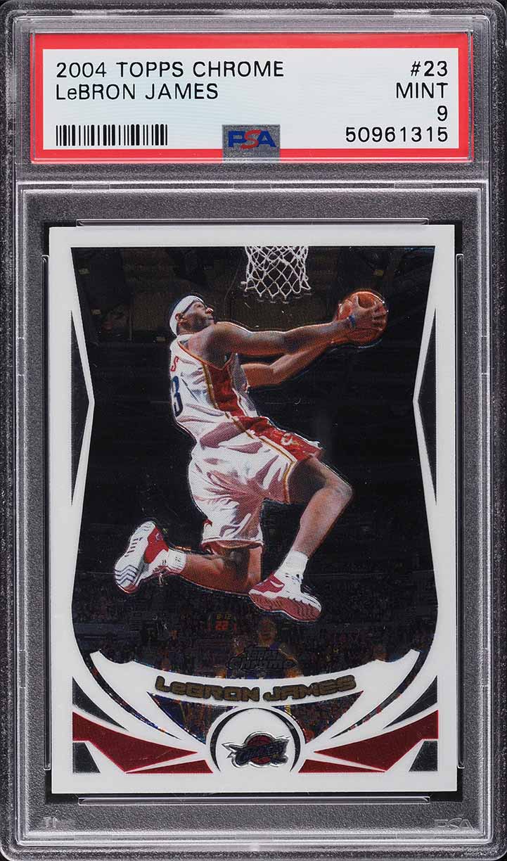 2004 Topps Chrome LeBron James #23 PSA 9 MINT on Fanatics Collect