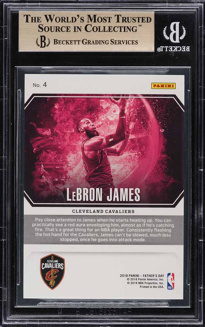 2018 Panini Father's Day Collection Escher Squares LeBron James 25/25 BGS 9.5