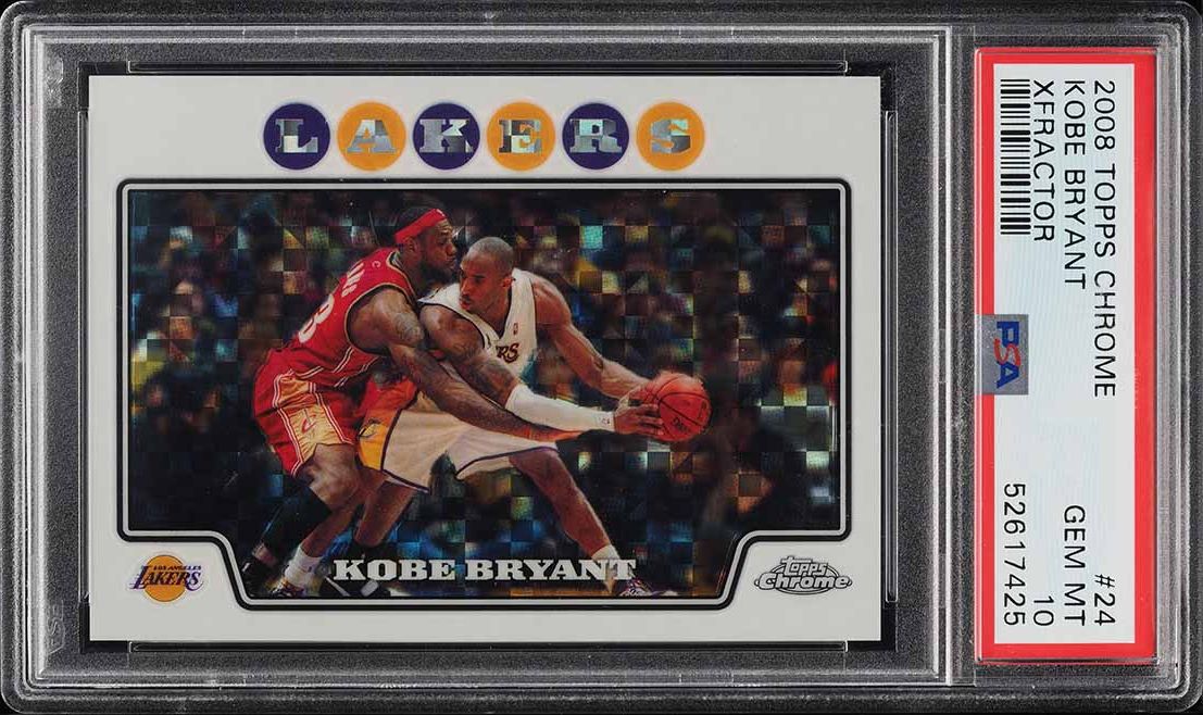 その他 2008 topps Kobe Bryant, lebron James Kobe/LeBron Topps Gold Refractor sets record in PWCC Premier Auction