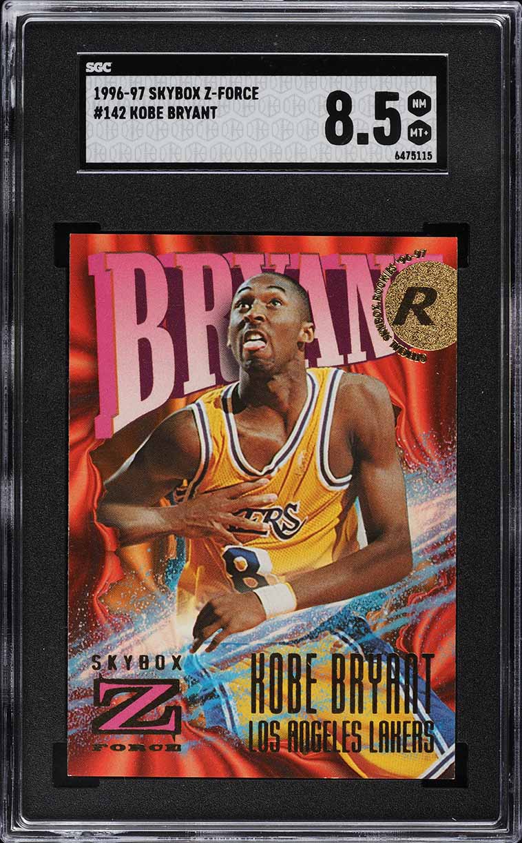 1996 Skybox Z-Force Kobe Bryant ROOKIE #142 SGC 8.5 NM-MT+