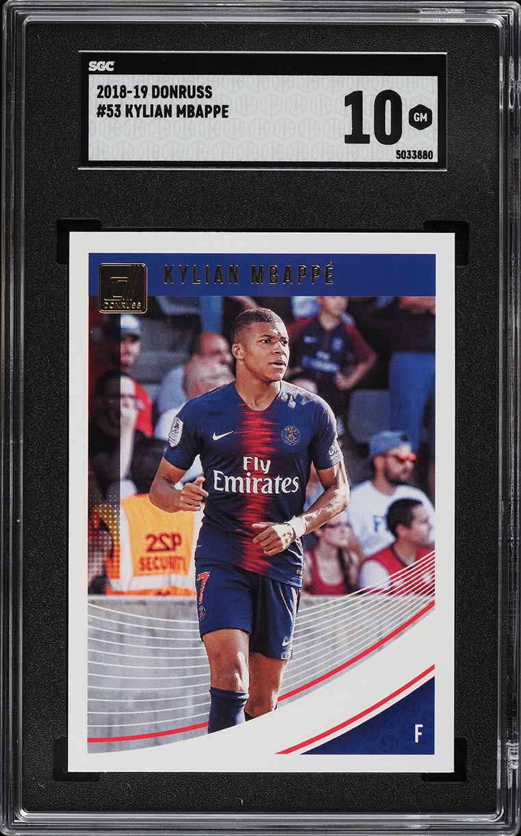 2018 Donruss Soccer Kylian Mbappe ROOKIE #53 SGC 10 GEM MINT