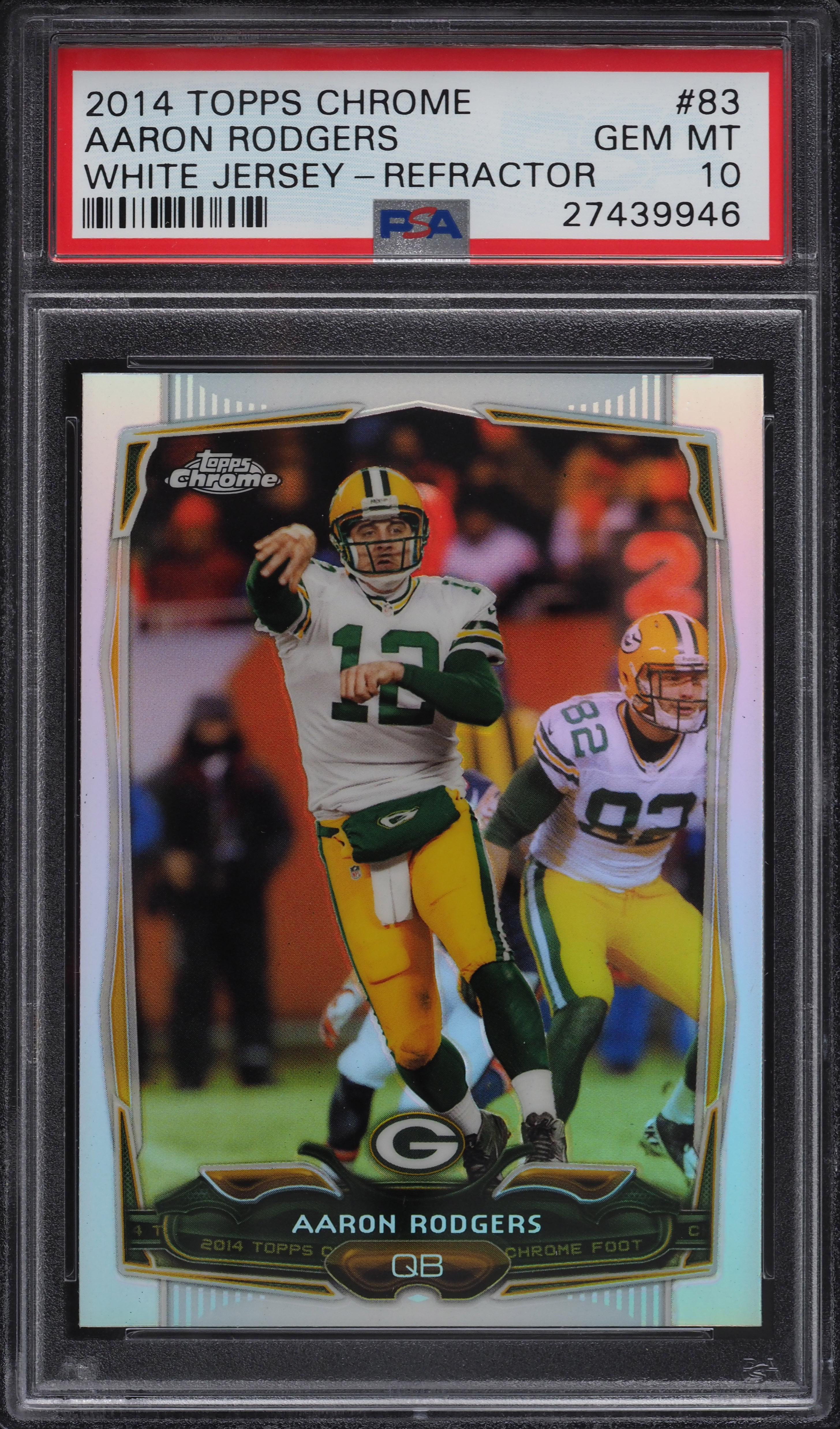 2014 Topps Chrome Refractor Aaron Rodgers #83 PSA 10 GEM MINT on