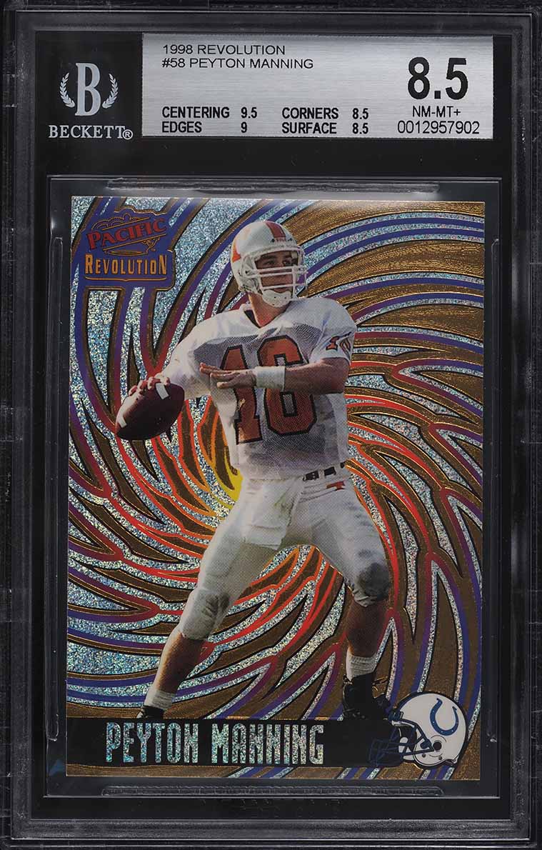 1998 Pacific Revolution Peyton Manning ROOKIE #58 BGS 8.5 NM-MT+