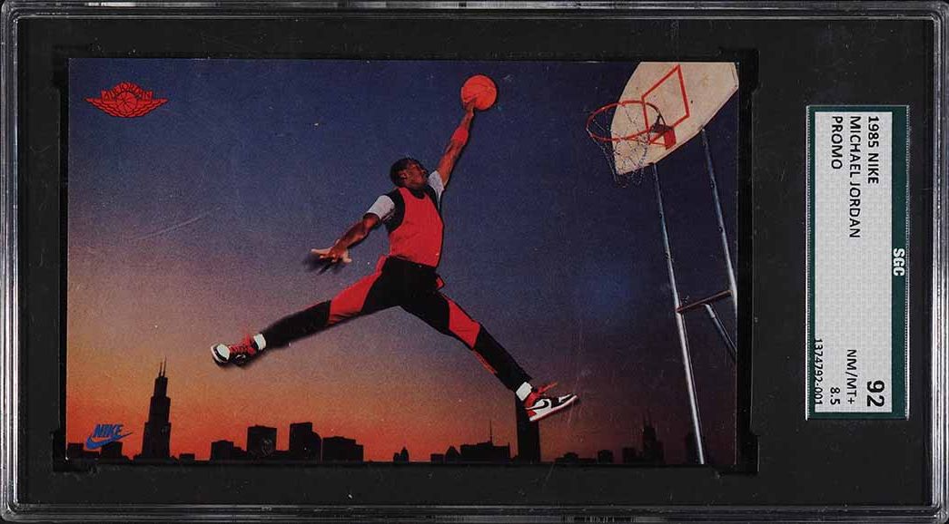1985 Nike Promo Michael Jordan ROOKIE SGC 8.5 NM-MT+