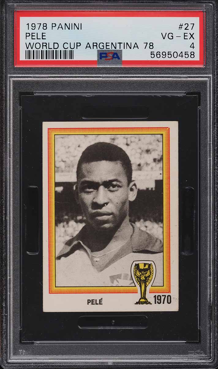 Carte à Collectionner PSA 4 Pelé 1977 Errege #188 Glorias E Trofeus - Rare