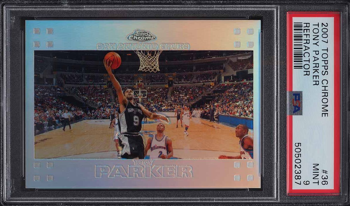 2024 Panini Mosaic Showtime Signatures Gold Tony Parker AUTO 10/10