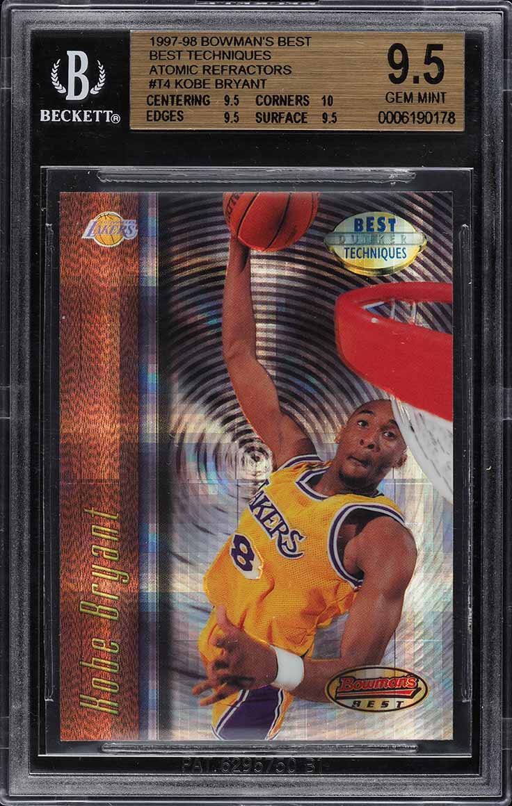 1996 Bowman's Best Atomic Refractor Kobe Bryant ROOKIE #R23 PSA 10