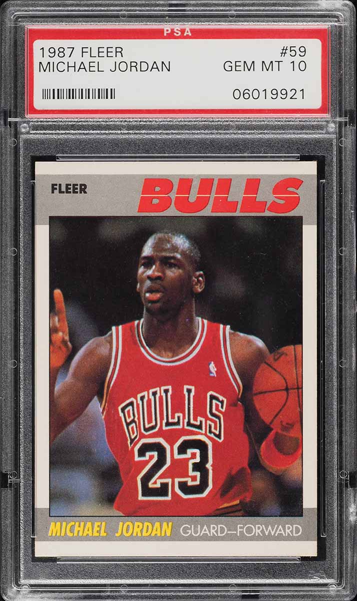 1987 Fleer Basketball Michael Jordan #59 PSA 10 GEM MINT