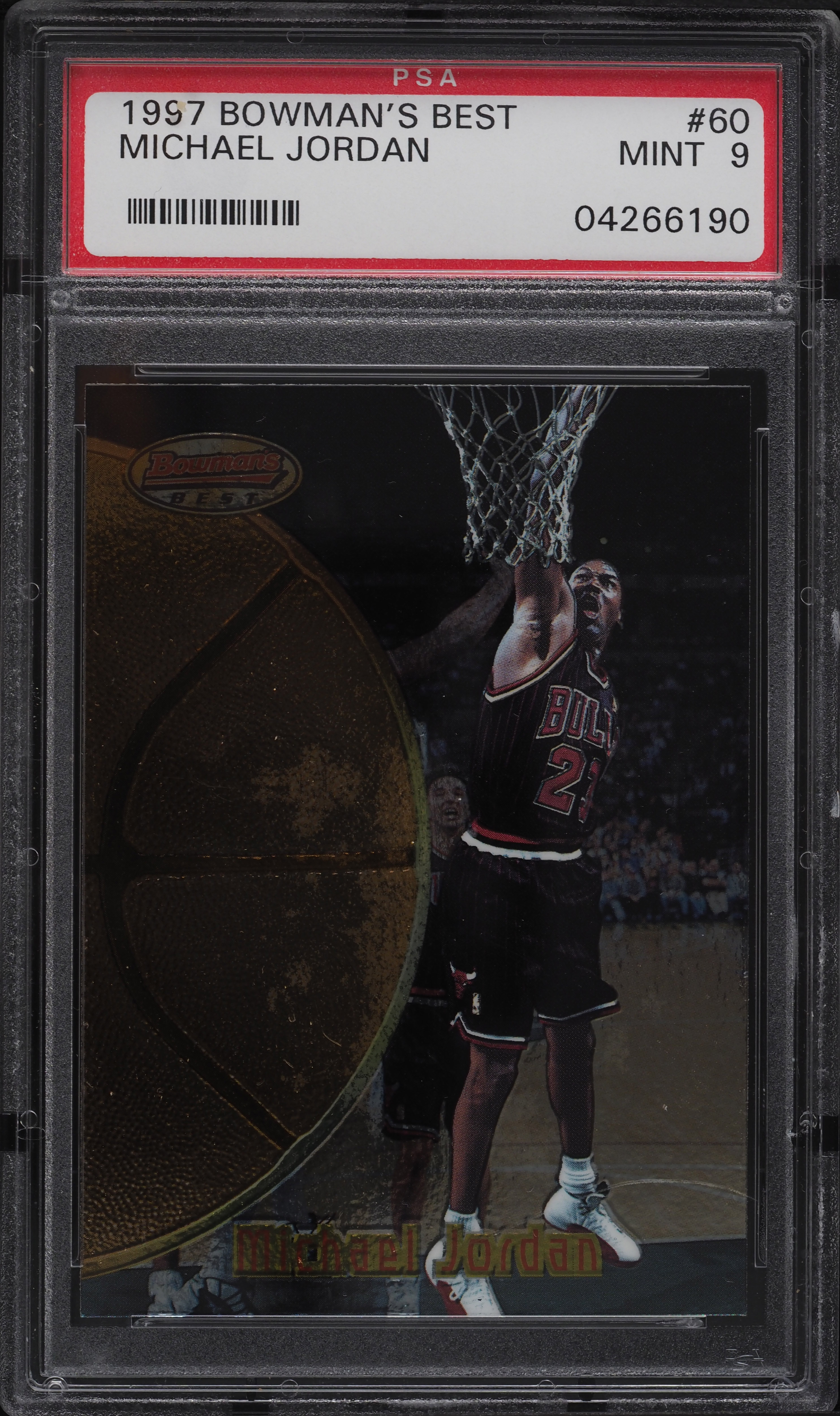 1997 Bowman's Best Michael Jordan #60 PSA 9 MINT on Fanatics Collect