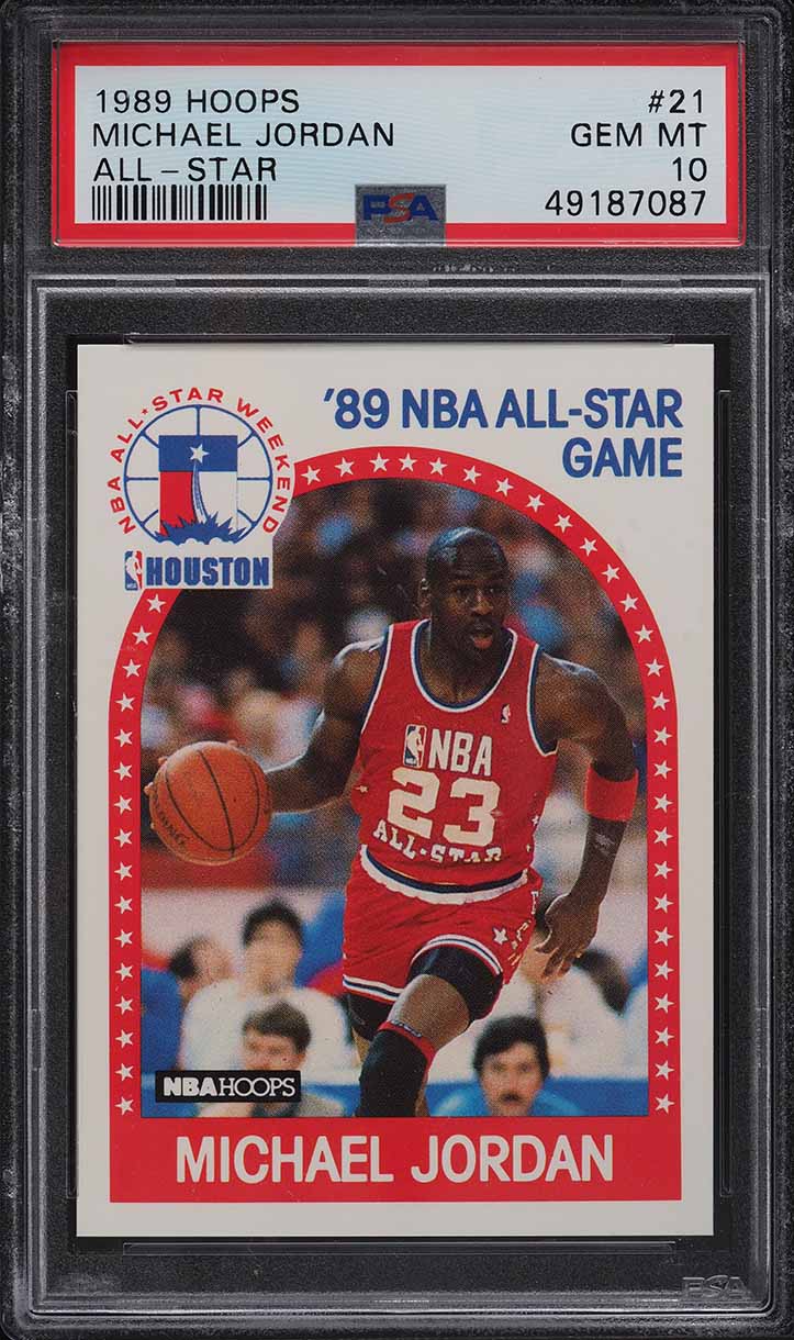 1989 Hoops Michael Jordan ALL-STAR #21 PSA 10 GEM MINT on Fanatics