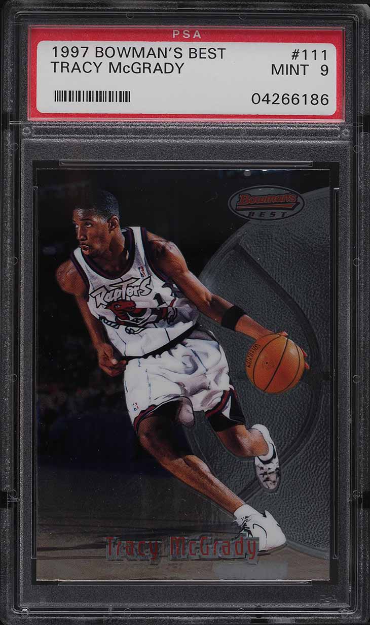 1997 Bowman's Best Tracy McGrady ROOKIE #111 PSA 9 MINT
