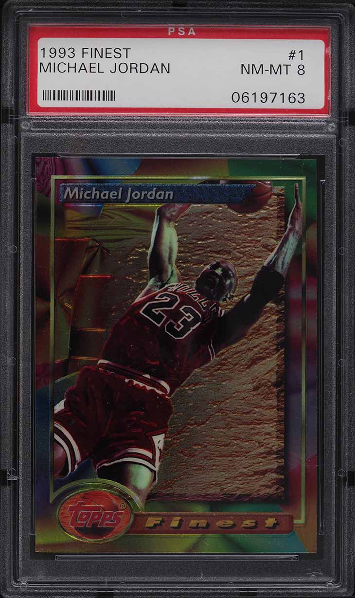 1993 Finest Basketball Michael Jordan #1 PSA 8 NM-MT