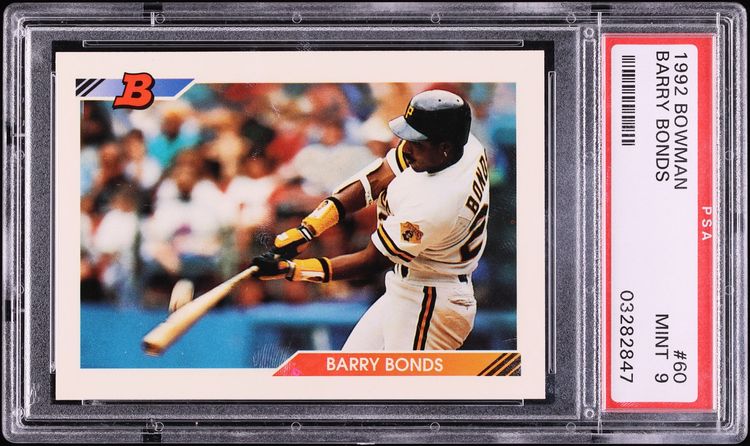1992 Bowman Barry Bonds #60 PSA 9 MINT
