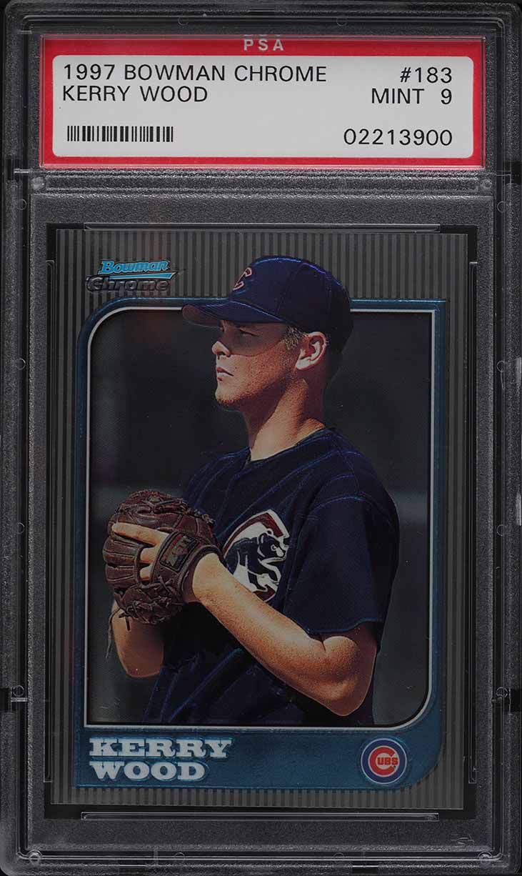 1997 Bowman Chrome Kerry Wood ROOKIE #183 PSA 9 MINT