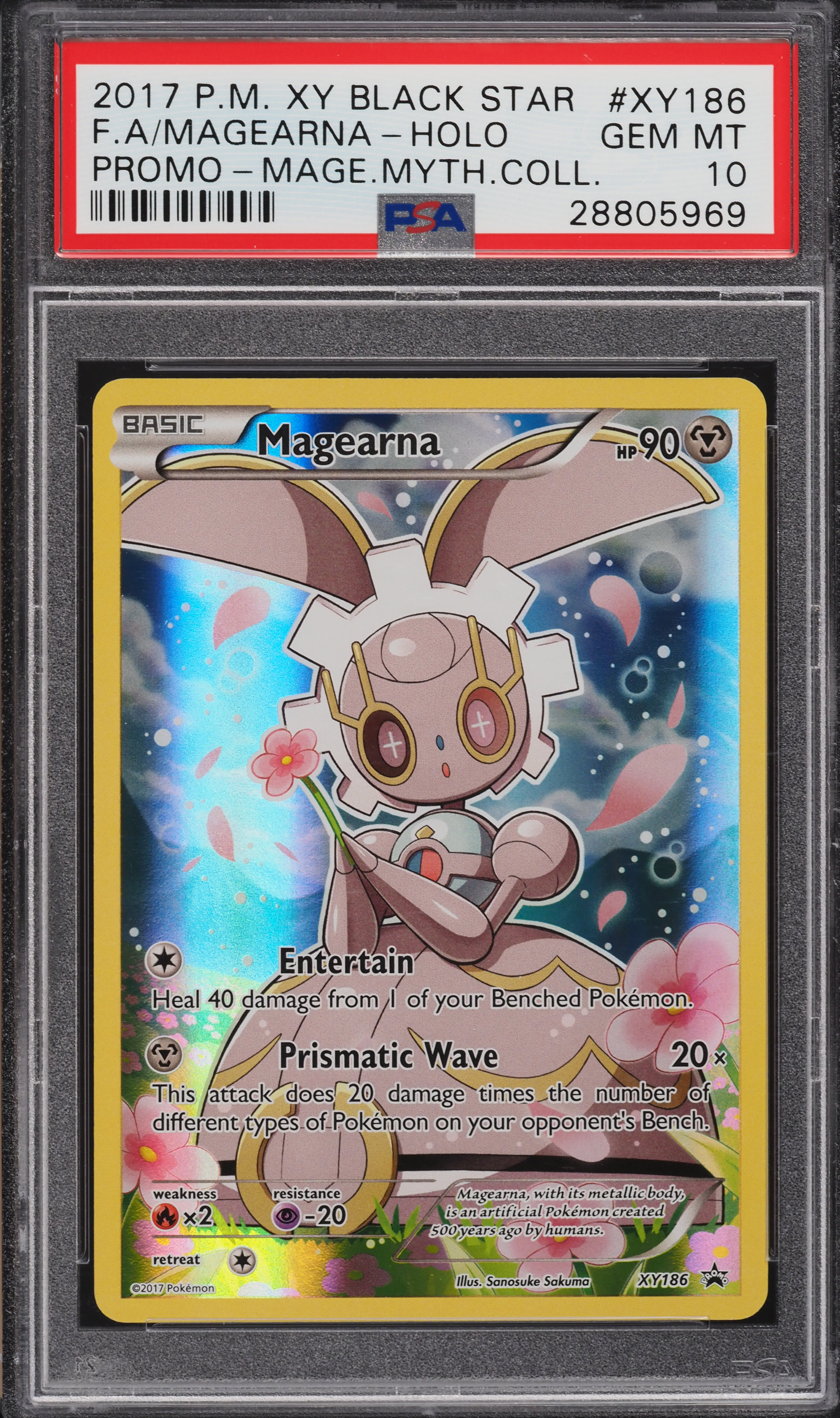 2017 Pokemon XY Black Star Promo Magearna #XY186 PSA 10 GEM MINT