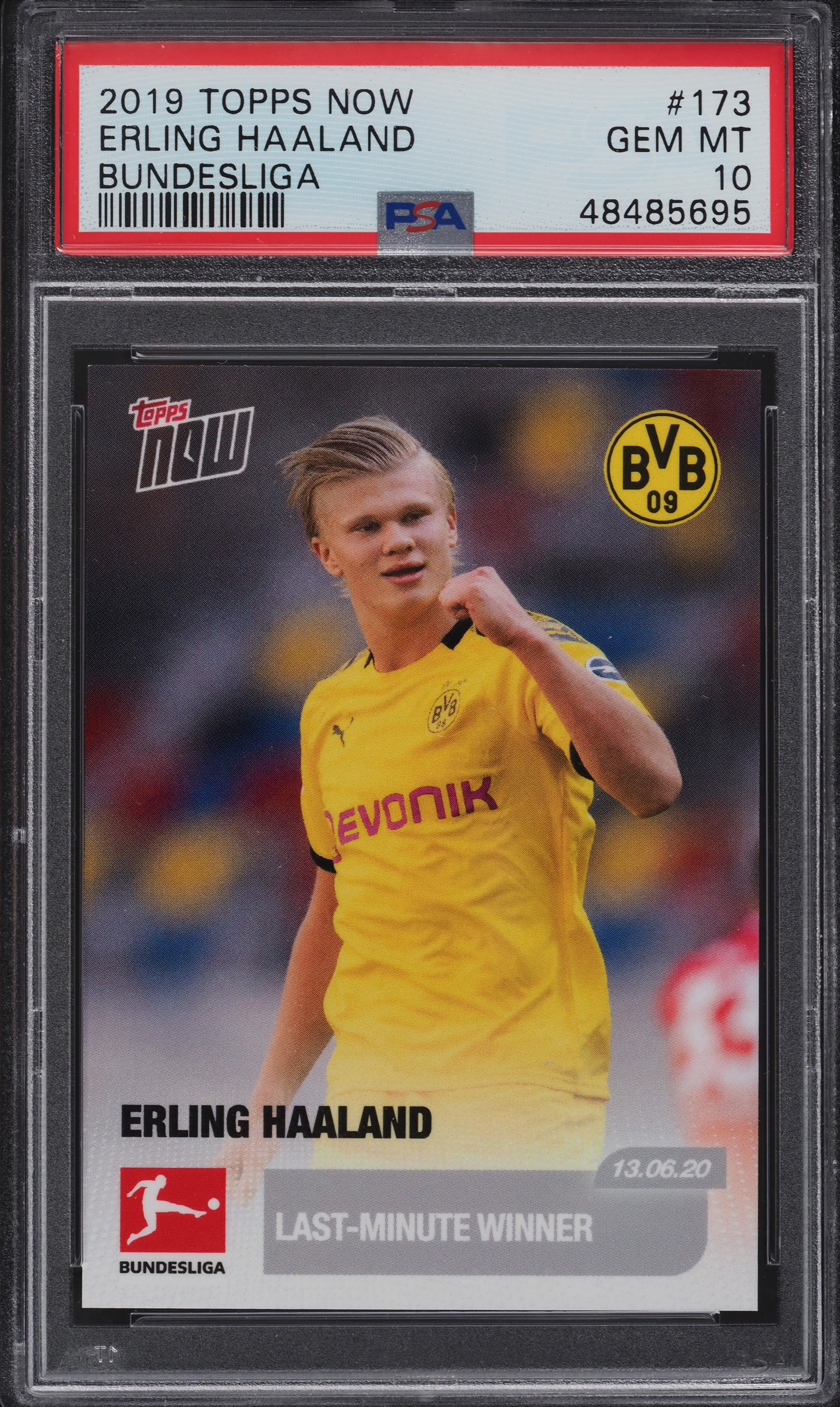 その他 2019 topps now ERLING HAALAND psa10 2019 Topps Now Bundesliga Erling Haaland ROOKIE #173 PSA 10 GEM