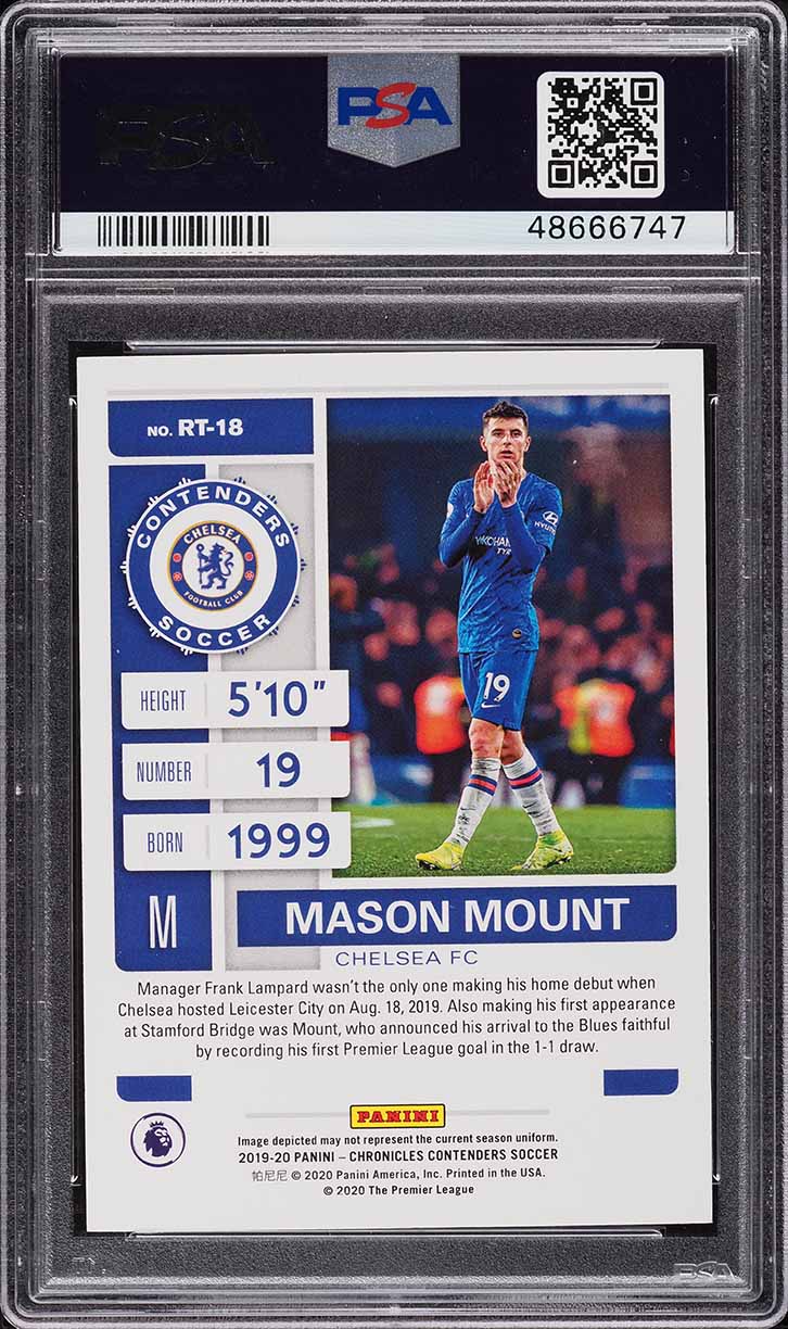 2019 Panini Chronicles Contenders Ticket Mason Mount ROOKIE RC PSA 10 GEM MINT